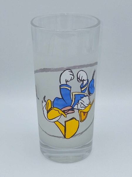 4x Donald Duck Trinkglas Walt Disney